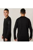 CAMISETA ADIDAS RESPONSE MANGA LONGA MASCULINA - Preto CAMISETA ADIDAS RESPONSE MANGA LONGA MASCULINA - Preto