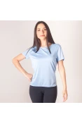 CAMISETA ADIDAS RUN FEMININA - Azul celeste