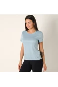 CAMISETA ADIDAS RUN FEMININA - Azul celeste