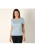 CAMISETA ADIDAS RUN FEMININA - Azul celeste