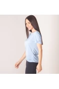CAMISETA ADIDAS RUN FEMININA - Azul celeste