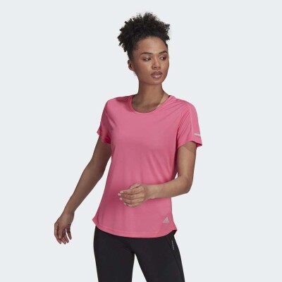 CAMISETA ADIDAS RUN IT FEMININA - Rosa
