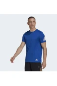 CAMISETA ADIDAS RUN IT MASCULINA - Azul/branco