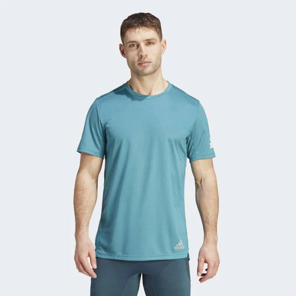 CAMISETA ADIDAS RUN IT MASCULINA - Verde/branco