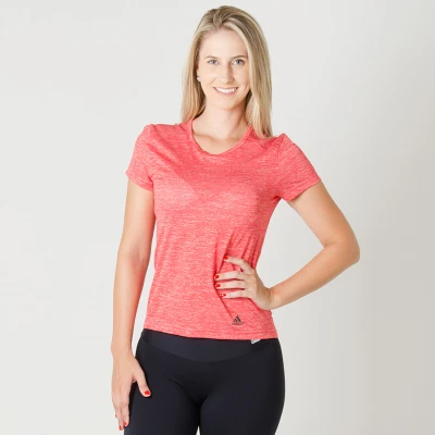 CAMISETA ADIDAS RUN TEE FEMININA - Vermelho CAMISETA ADIDAS RUN TEE FEMININA - Vermelho