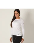 CAMISETA ADIDAS RUNNING MANGA LONGA FEMININA - Branco CAMISETA ADIDAS RUNNING MANGA LONGA FEMININA - Branco