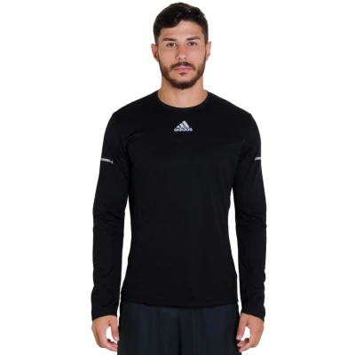 CAMISETA ADIDAS SEQUENCIALS MANGA LONGA MASCULINA - Preto