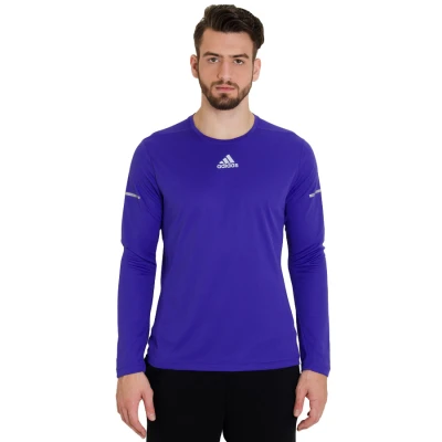 CAMISETA ADIDAS SEQUENCIALS MANGA LONGA MASCULINA - Roxo