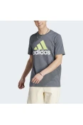 CAMISETA ADIDAS SINGLE JERSEY BIG LOGO MASCULINA - Grafite/verde CAMISETA ADIDAS SINGLE JERSEY BIG LOGO MASCULINA - Grafite/verde