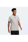 CAMISETA ADIDAS SMALL LOGO HOB MASCULINA - Cinza CAMISETA ADIDAS SMALL LOGO HOB MASCULINA - Cinza