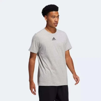 CAMISETA ADIDAS SMALL LOGO HOB MASCULINA - Cinza CAMISETA ADIDAS SMALL LOGO HOB MASCULINA - Cinza