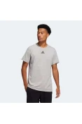 CAMISETA ADIDAS SMALL LOGO HOB MASCULINA - Cinza CAMISETA ADIDAS SMALL LOGO HOB MASCULINA - Cinza