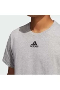 CAMISETA ADIDAS SMALL LOGO HOB MASCULINA - Cinza CAMISETA ADIDAS SMALL LOGO HOB MASCULINA - Cinza
