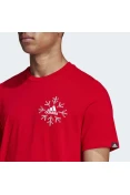 CAMISETA ADIDAS SNWFLK T MASCULINA - Vermelho CAMISETA ADIDAS SNWFLK T MASCULINA - Vermelho