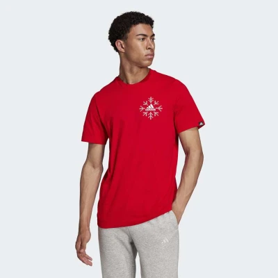 CAMISETA ADIDAS SNWFLK T MASCULINA - Vermelho CAMISETA ADIDAS SNWFLK T MASCULINA - Vermelho