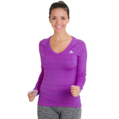 CAMISETA ADIDAS SUPERNOVA MANGA LONGA FEMININA - Roxo/prata CAMISETA ADIDAS SUPERNOVA MANGA LONGA FEMININA - Roxo/prata