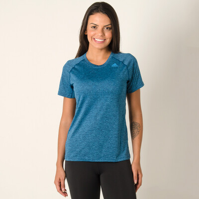 CAMISETA ADIDAS TECH PRIME 3S T FEMININA - Azul