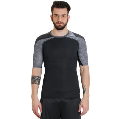CAMISETA ADIDAS TF COOL SS MASCULINA - Chumbo/cinza