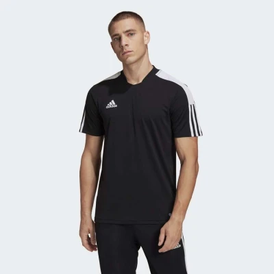 CAMISETA ADIDAS TIRO ESSENTIALS JERSEY MASCULINA - Preto/branco CAMISETA ADIDAS TIRO ESSENTIALS JERSEY MASCULINA - Preto/branco