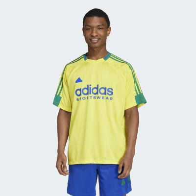 CAMISETA ADIDAS TIRO NTPK TEE MASCULINA - Amarelo/azul CAMISETA ADIDAS TIRO NTPK TEE MASCULINA - Amarelo/azul