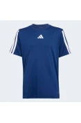 CAMISETA ADIDAS TRAIN ESSENTIALS TRES LISTRAS INFANTIL - Azul CAMISETA ADIDAS TRAIN ESSENTIALS TRES LISTRAS INFANTIL - Azul