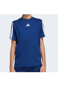 CAMISETA ADIDAS TRAIN ESSENTIALS TRES LISTRAS INFANTIL - Azul CAMISETA ADIDAS TRAIN ESSENTIALS TRES LISTRAS INFANTIL - Azul