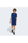 CAMISETA ADIDAS TRAIN ESSENTIALS TRES LISTRAS INFANTIL - Azul CAMISETA ADIDAS TRAIN ESSENTIALS TRES LISTRAS INFANTIL - Azul