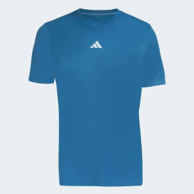 CAMISETA ADIDAS TREINO DE POLIÉSTER MASCULINA - Azul CAMISETA ADIDAS TREINO DE POLIÉSTER MASCULINA - Azul