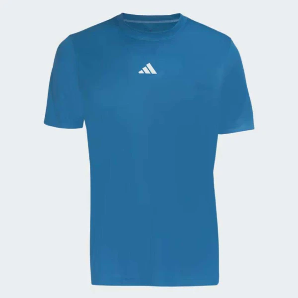 CAMISETA ADIDAS TREINO DE POLIÉSTER MASCULINA - Azul CAMISETA ADIDAS TREINO DE POLIÉSTER MASCULINA - Azul