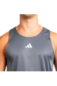 CAMISETA ADIDAS TREINO DE POLIÉSTER MASCULINA - Grafite CAMISETA ADIDAS TREINO DE POLIÉSTER MASCULINA - Grafite