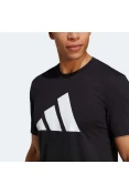 CAMISETA ADIDAS TREINO MANGA CURTA LOGO MASCULINA - Preto CAMISETA ADIDAS TREINO MANGA CURTA LOGO MASCULINA - Preto