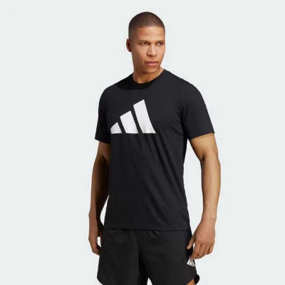 CAMISETA ADIDAS TREINO MANGA CURTA LOGO MASCULINA - Preto CAMISETA ADIDAS TREINO MANGA CURTA LOGO MASCULINA - Preto