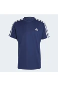 CAMISETA ADIDAS TREINO TRAIN ESSENTIALS 3-STRIPES MASCULINA - Marinho/branco