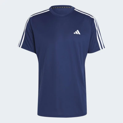 CAMISETA ADIDAS TREINO TRAIN ESSENTIALS 3-STRIPES MASCULINA - Marinho/branco