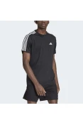 CAMISETA ADIDAS TREINO TRAIN ESSENTIALS 3-STRIPES MASCULINA - Preto/branco