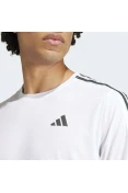 CAMISETA ADIDAS TRÊS LISTRAS OWN THE RUN MASCULINA - Branco/preto CAMISETA ADIDAS TRÊS LISTRAS OWN THE RUN MASCULINA - Branco/preto