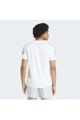 CAMISETA ADIDAS TRÊS LISTRAS OWN THE RUN MASCULINA - Branco/preto CAMISETA ADIDAS TRÊS LISTRAS OWN THE RUN MASCULINA - Branco/preto