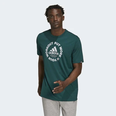 CAMISETA ADIDAS WORKOUT MASCULINA - Verde CAMISETA ADIDAS WORKOUT MASCULINA - Verde