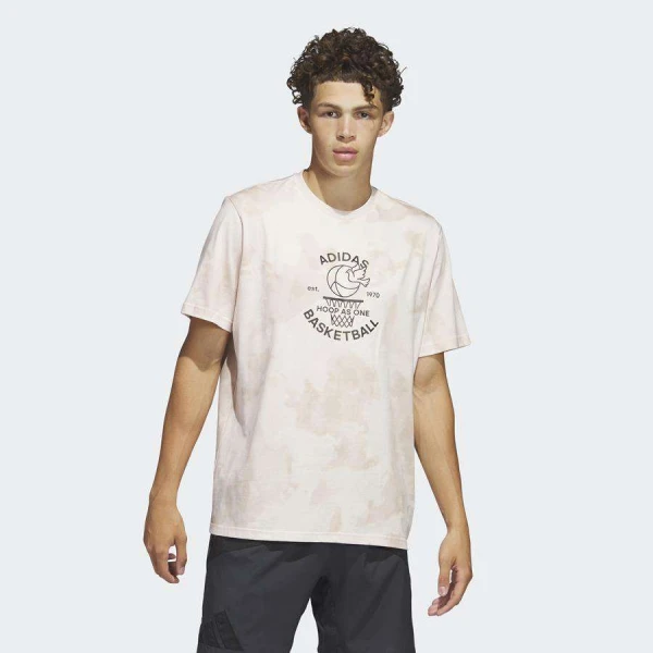 CAMISETA ADIDAS WWH AOP TEE MASCULINA - Rosa