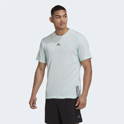 CAMISETA ADIDAS YOGA TEE MASCULINA - Azul celeste CAMISETA ADIDAS YOGA TEE MASCULINA - Azul celeste