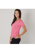 CAMISETA ASICS BASIC HEATHER TEE FEMININA - Pink