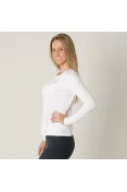 CAMISETA ASICS BASIC LS TEE MANGA LONGA FEMININA - Branco
