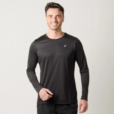 CAMISETA ASICS BASIC LS TEE MANGA LONGA MASCULINA - Preto