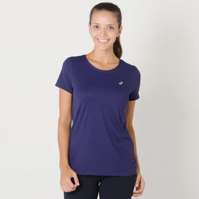 CAMISETA ASICS BASIC PA TEE FEMININA - Roxo CAMISETA ASICS BASIC PA TEE FEMININA - Roxo