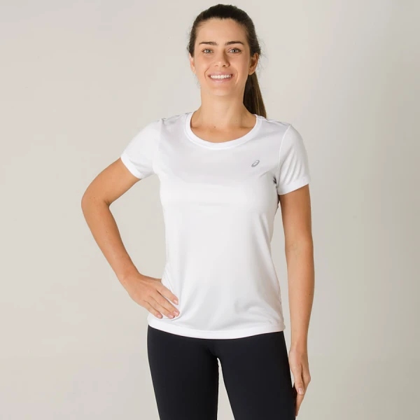 CAMISETA ASICS BASIC TEE FEMININA - Branco