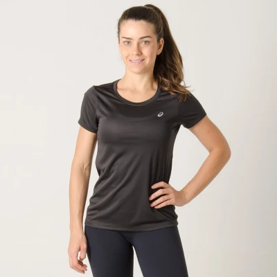 CAMISETA ASICS BASIC TEE FEMININA - Preto CAMISETA ASICS BASIC TEE FEMININA - Preto