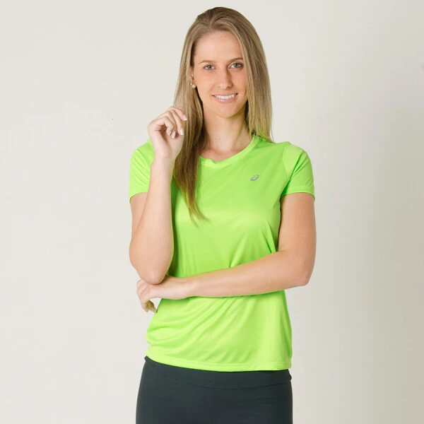 CAMISETA ASICS BASIC TEE FEMININA - Verde