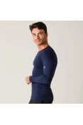 CAMISETA ASICS COMPRESSÃO LEGENDS SEAMLESS MANGA LONGA MASCULINA - Marinho