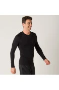 CAMISETA ASICS COMPRESSÃO LEGENDS SEAMLESS MANGA LONGA MASCULINA - Preto
