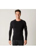 CAMISETA ASICS COMPRESSÃO LEGENDS SEAMLESS MANGA LONGA MASCULINA - Preto